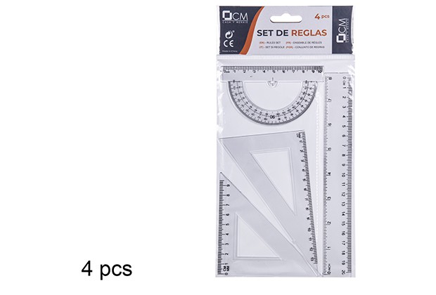 Set de reglas 4 pcs