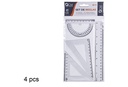 Set de reglas 4 pcs