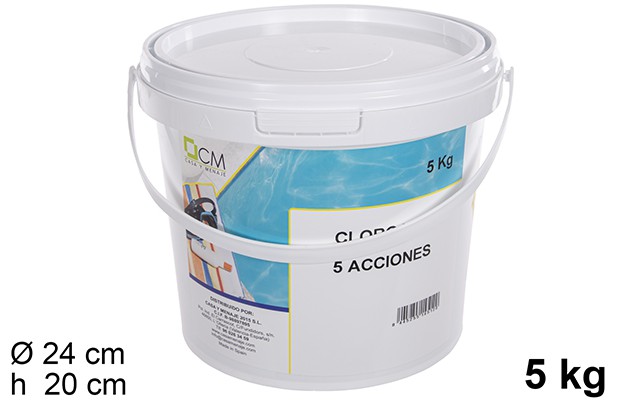 Tableta cloro 5 acciones 5kg