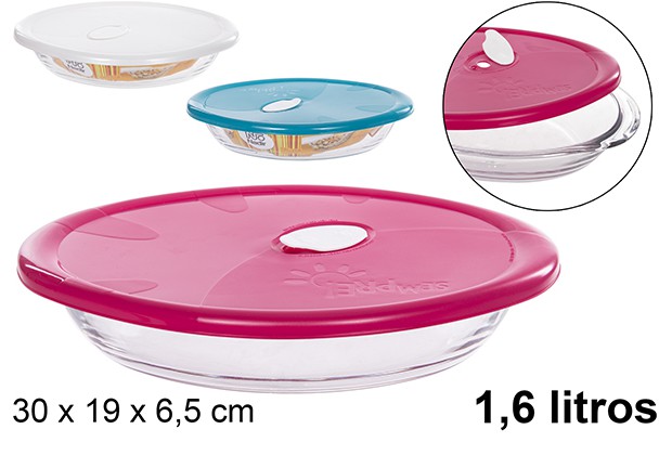 Oval glass oven dish 1,6 l.