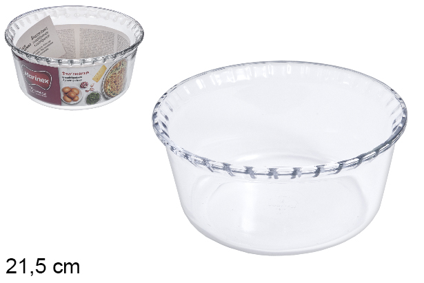 Molde cristal grande para soufflé 21,5 cm