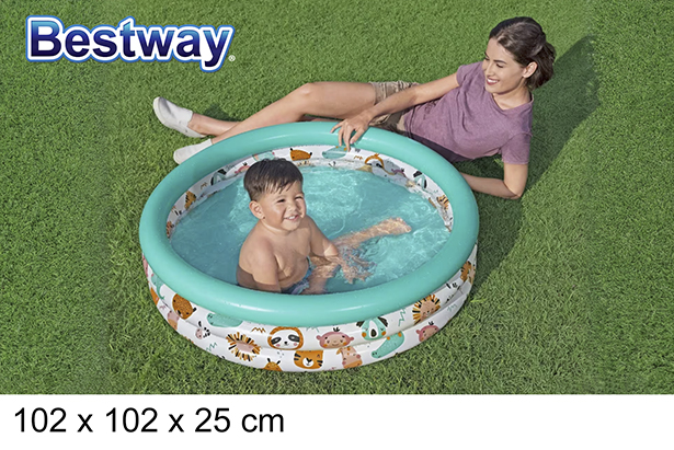 [200279] Decorated inflatable pool 102x25 cm