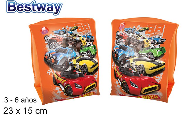Hot Wheels inflatable arm bands 3-6 years 23x15 cm