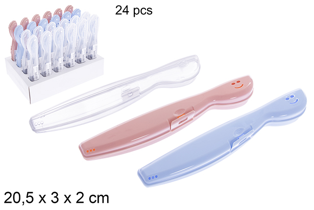 Plastic toothbrush case