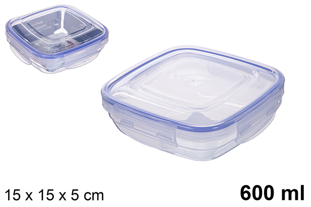 [200491] Lancheira quadrada hermética Seal 600 ml