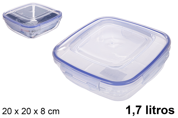 [200492] Lunch box hermétique carrée Seal 1,7 l.