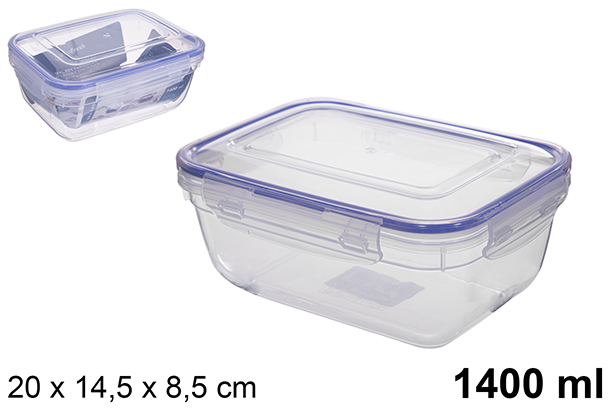 [200510] Contenitore per alimenti plastica ermetico rettangolare Seal 1.400 ml