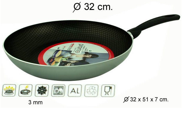 Frigideira de prata 32 cm