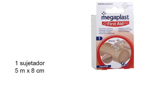 Elastic bandage 5 m. x 8 cm + 1 strap