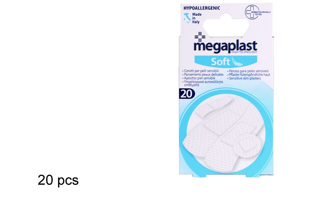 Pack 20 assorted white soft TNT dressings