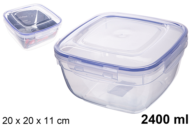 [200608] Lancheira quadrada hermética Seal 2.400 ml