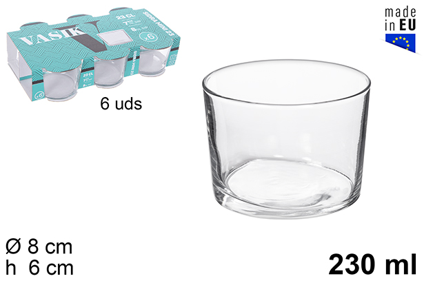 Vaso cristal sidra mini 230 ml