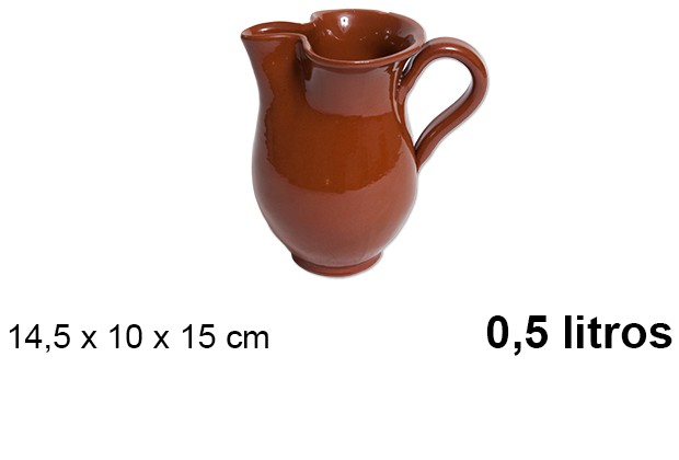 Brocca di argilla 0,5 l.