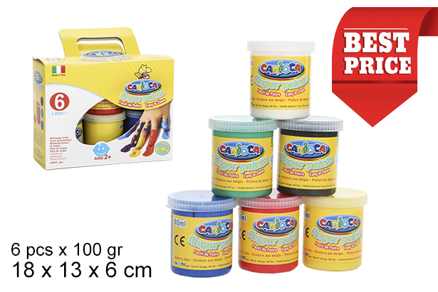 [200980] Pack 6 bicchieri da tempera 100 gr.