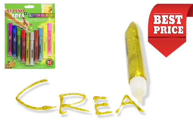 Alpino crea glitter glue classic 8+2