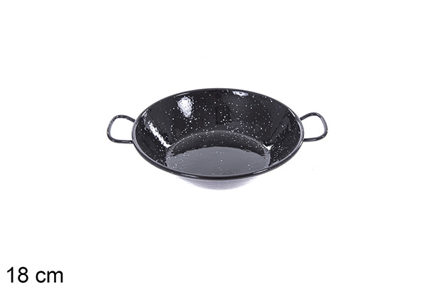 [201304] Frigideira funda esmaltada com alças 18 cm