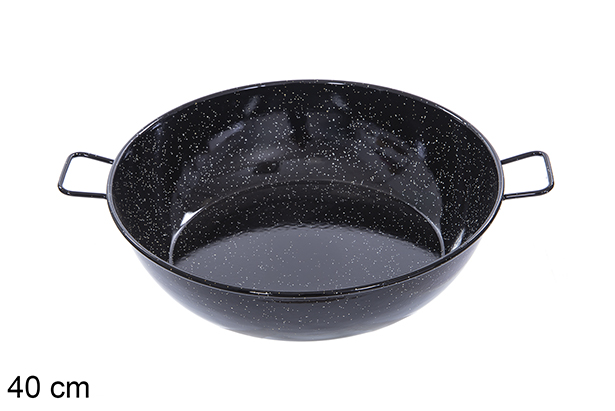 [201315] Frigideira funda esmaltada com alças 40 cm