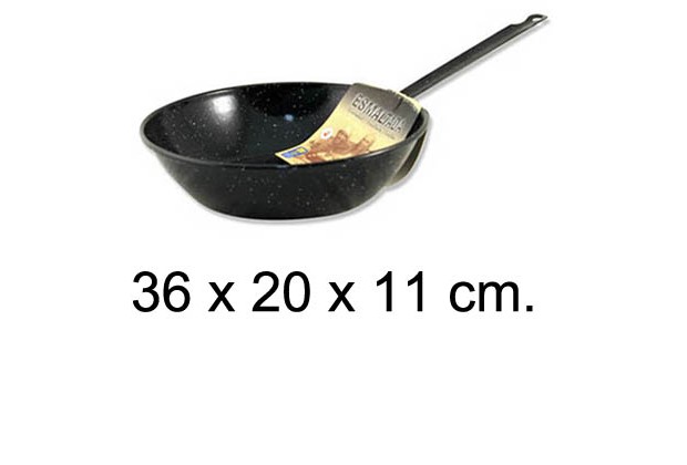 Frigideira funda esmaltada com alça 20 cm