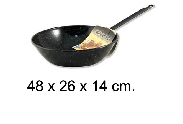 SFrigideira funda esmaltada com alça 26 cm