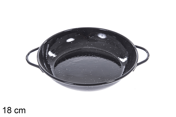 Cazuela esmaltada llana 18 cm