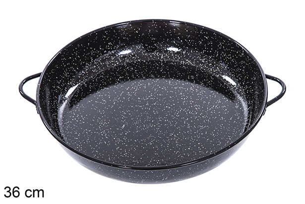 [201387] Cocotte plate émaillée 36 cm