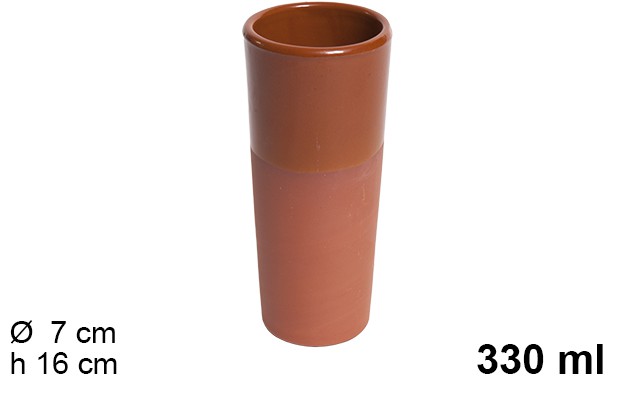 Bicchiere lungo di argilla 330 ml