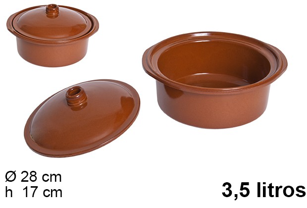 Cocotte de barro 3,5 l.