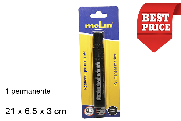 Blister 1 pennarello indelebile nero