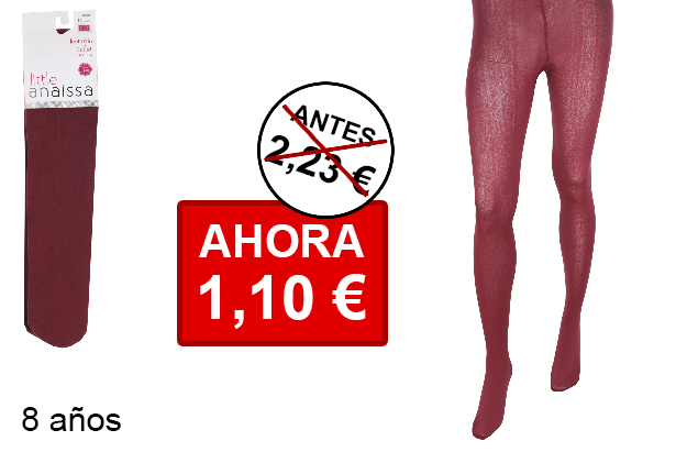 Collants térmicos menina bordô 8 anos