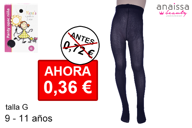 Collants de menina opacos azul marinho tamanho G