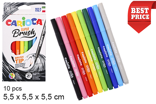 [202567] Box of 10 brush tip markers