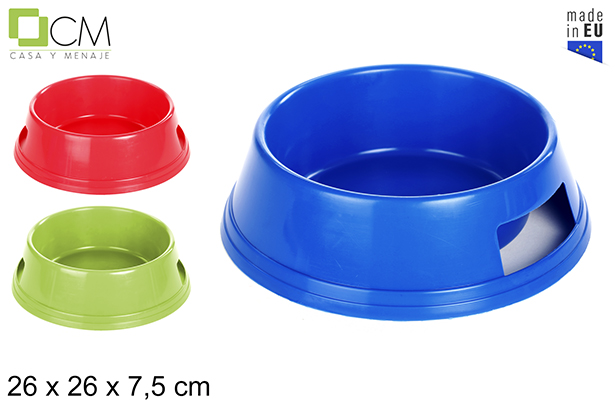 [102930] Mangiatoia rotonda per cani colori assortiti