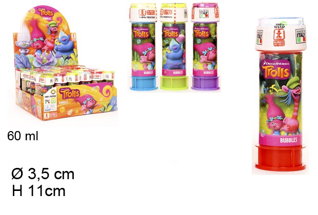 FLACON BULLES DE SAVON TROLLS 60ML