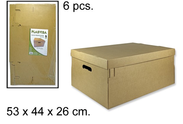 Brown multifunction cardboard box 53x44x26 cm