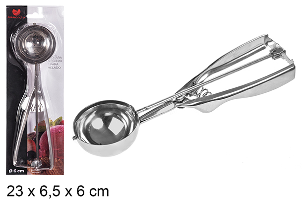 Cuillère à glace en acier 6 cm