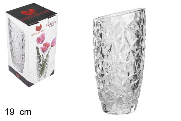 Florero cristal Florencia 19 cm