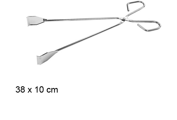 Pinza per barbecue in acciaio inox 38 cm