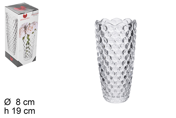 Vaso de vidro Zaragoza 19 cm