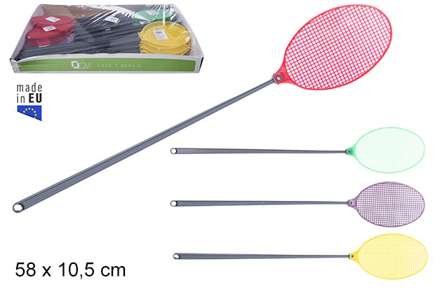 Palette de tapettes à mouches en plastique de différentes couleurs