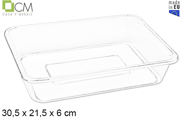 [103038] Bandeja plástica transparente nº3