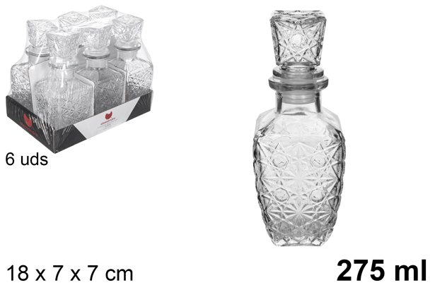 Botella cristal licor Turia 275 ml
