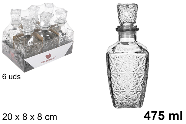 Bottiglia di vetro per liquori Turia 475 ml