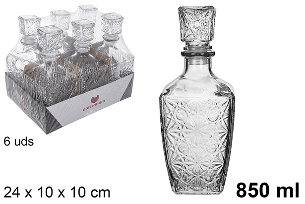 Botella cristal licor Turia 850 ml