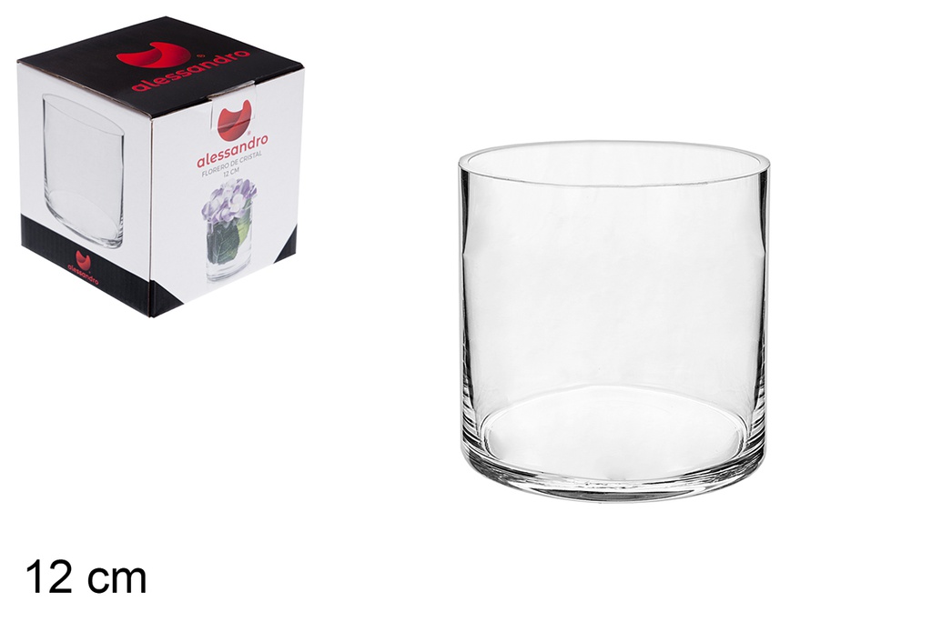 Vaso redondo em vidro 12 cm
