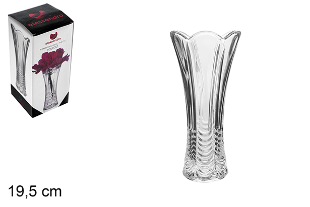 Florero cristal Toledo 19,5 cm
