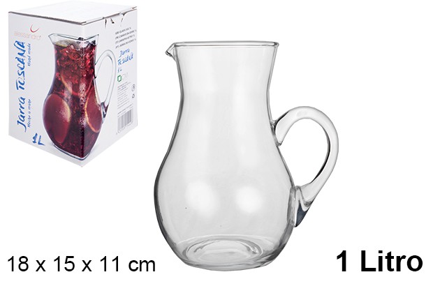 Toscana glass jar 1 l.