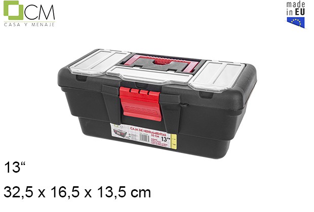 Plastic box tools 33 cm 13"