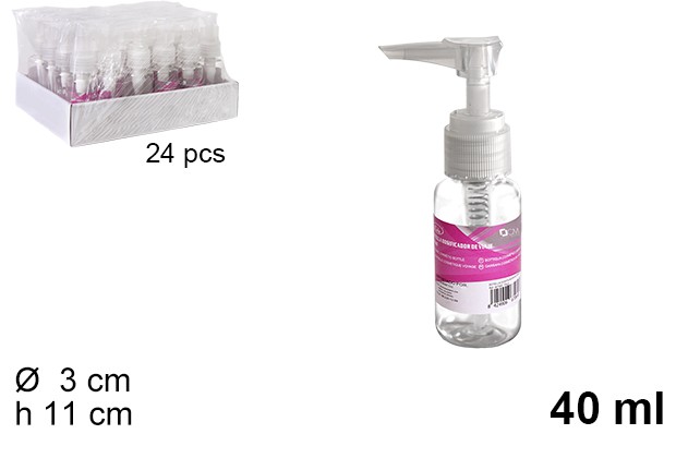 Flacon distributeur de voyage 40 ml