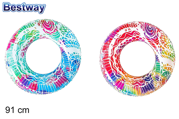 Flotador hinchable colores surtidos bolsa bw 91 cm