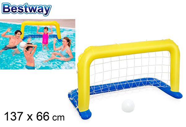 Inflatable Water Polo goal for pool box bw 137x66 cm